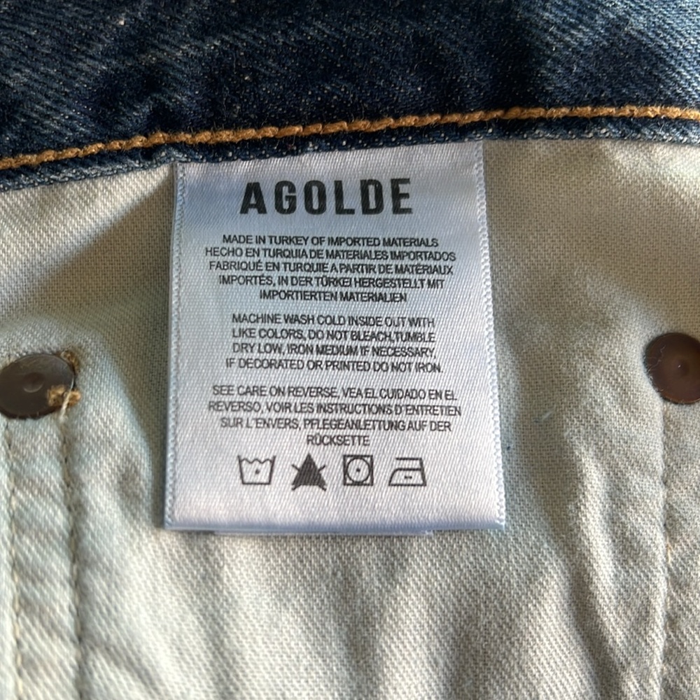 Agolde Valeria Jean in Temor Light Wash Drop Crotch Baggy Jean Oversized… - Picture 10 of 12